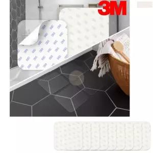 10개입 10x10cm 미끄럼방지 네모 테이프 욕실 논슬립 스티커 패드