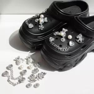 세이렌하데스 키높이 7cm 슬리퍼 실버쥬얼리