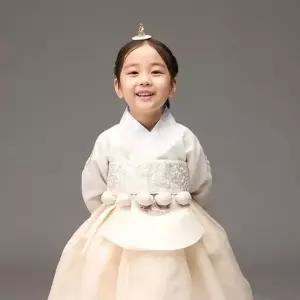 루비수당의 - 아이 + 날개베이지 한복 남아 유아 여아 아동