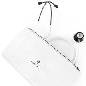 비요른 홀 매트 블랙 화이트 임상 청진기 케이스 소아 EMT LPN CNA 사 길이 26인치 완벽한 간호사 키트