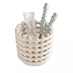 트위스트 트레이 세라믹바스켓 원통형 바구니 연필꽂이