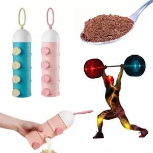 프로틴분할통 4단 단백질소분 휴대용 운동 보충제 케이스_24597596