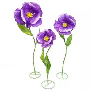 방수종이꽃 대형 조화 장식용품 종이꽃 배경 꽃장식 진열장