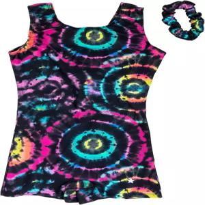 매칭 스크런치를 착용한 소녀들을 위한 데스티라 체조 유닛 - 바이케타드 운동복 춤 응원 등