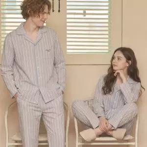 [백화점 정품] 레노마 언더웨어 커플 베이지 워싱 9부 잠옷 상하의 세트 BE