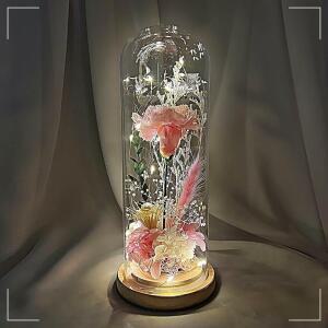 인크리코 대 핑크 인테리어 조명 어버이날 스승의날 플라워 프리저브드 카네이션 무드등 QWBFAB38