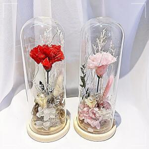 인크리코 대 레드 인테리어 조명 어버이날 스승의날 플라워 프리저브드 카네이션 무드등 QWBFAB37