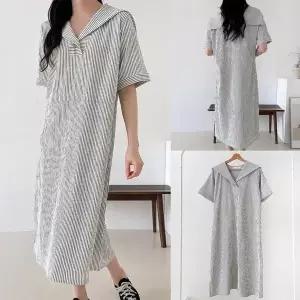 위쉬몰 BS 세라숄카라줄무늬원피스(U558H505) 빅사이즈 (35148121)