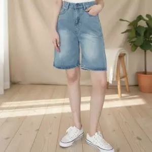 여성 코튼 하이레그 와이드 쇼츠