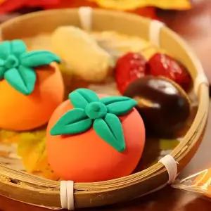 클레이 가을 단감 바구니 DIY 패키지 (5개 묶음) 묘목 단감말랭이