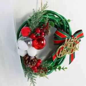 크리스마스 레드열매 그린리스 DIY 패키지 (5개 묶음)