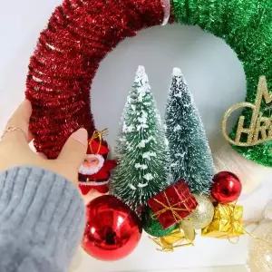 크리스마스 반짝이 산타모루 리스 DIY 패키지 (5개 묶음)