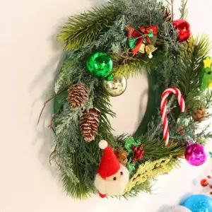 크리스마스 징글벨징글벨 원리스 DIY 패키지 (5개 묶음) 리스원재료