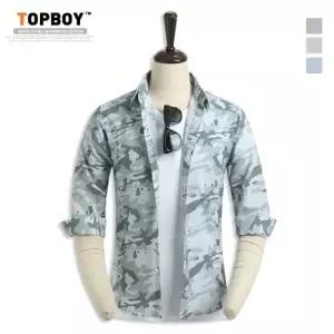 [탑보이][탑보이] 애쉬 카모 7부 셔츠 (MN326)
