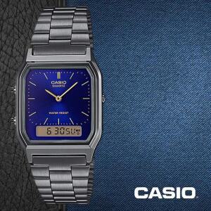 카시오 AQ-230GG-2A 공용 메탈 블랙크롬도금 시계