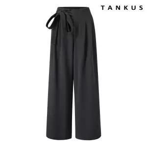 [탱커스]슬랙스 루즈핏 뒷 밴딩 끈 팬츠 (TX4PT004L0)
