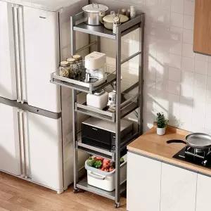 밥솥레일 다층 주방 다이 5단 트롤리 이동식 4단 3단