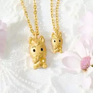 [뽀르띠] 순금 24K 7.5g 말띠 당근말 돌목걸이