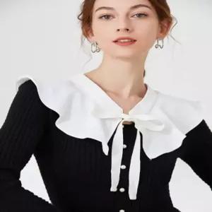 러블리 레이어드 세일러 카라 어깨숄 넥케이프