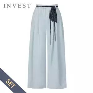 [인베스트] 내추럴 밴딩 팬츠+벨트 세트_IN6S1PT7081