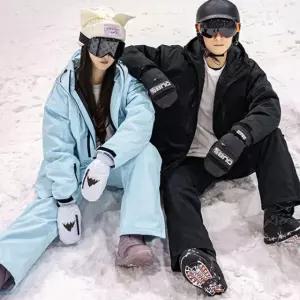 튠두라 심플한 스키복 상하세트 빅사이즈 스노우보드복