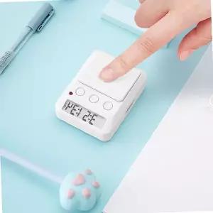 학습 집중 시간측정 버튼형 타이머 수험생 독서실 책상 시험공부 알람 시계