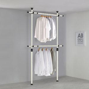 왕자 2단 너비조절 기획 행거 556 수납 옷걸이