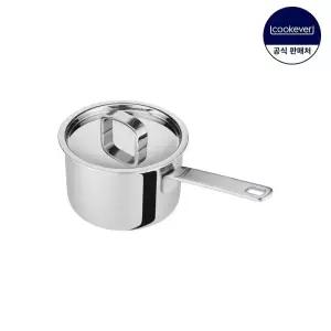 쿡에버 Cook304 프리미엄 인덕션 통5중 스텐 편수 냄비 16cm
