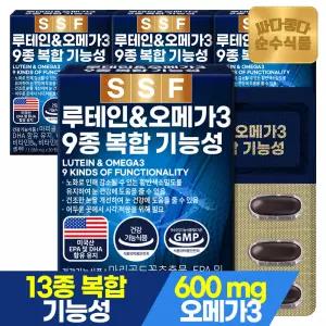 순수식품 루테인 오메가3 4개월분(120캡슐) 9종복합기능성 눈건강 비타민A E