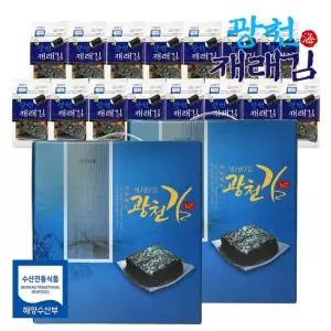 원초듬뿍 광천김 재래김 식탁김 선물세트 15봉 2세트