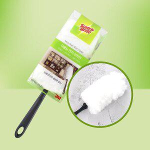 [너만아는잡화점]3M스카치브라이트 다용도 먼지브러쉬 핸들1입 리필2입