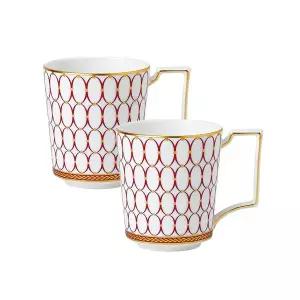 [웨지우드](강남점)르네상스레드 머그 2p