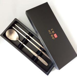 서촌유기 수저세트 방짜 유기 설중매 1인용수저 숟가락 젓가락세트