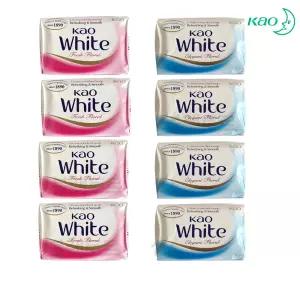 카오 화이트비누 2종 8개 부드러운 생크림거품 비누