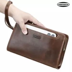수제명품 CONTACTS 통가죽 남성 클러치백 손가방 맨스백 일수가방 핸드폰 수납 MC1049