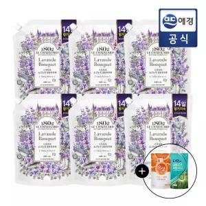 [르샤트라1802]르샤트라 생화향기 고농축 섬유유연제 라벤더부케 1.6L x 6개