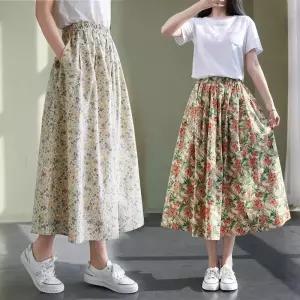 면치마 고무줄 밴딩 롱스커트 롱치마 할머니 병원 검진