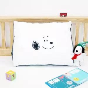 하라홈 스누피 극세사 스마일 삼각등쿠션 중형