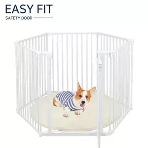 강아지울타리 이지핏 접이식 안전문 6각 울타리 펜스