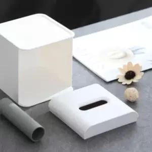 아트박스 와인앤쿡 화이트 사각 휴지케이스 1개