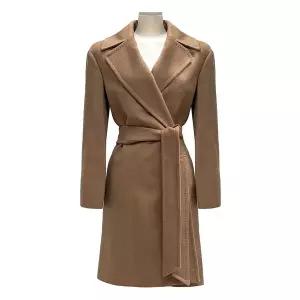 [막스마라] TIGRE 티그레 벨티드 울 코트/카멜/2360161733 006