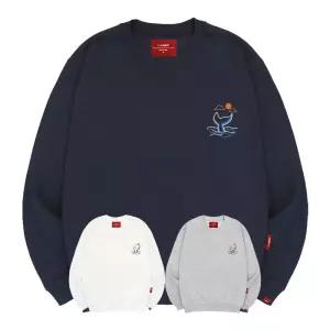 엘라모 3M 웨일테일 맨투맨 남녀공용 빅사이즈 S~4XL