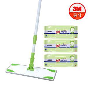 [3M] 대형 베이직 막대걸레 + 물걸레 청소포 25매x3개