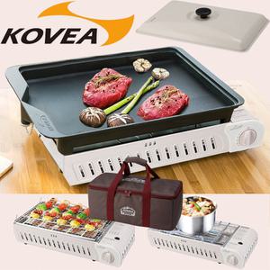 KOVEA 에디션 L 캠핑용 가스레인지 케이스포함 휴대용 가스렌지 구이바다 멀티 캠핑버너