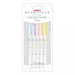 마일드라이너 파스텔 new 컬러 5본세트