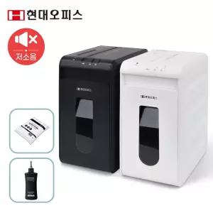 [현대오피스] 소형 문서세단기 PK-710CD + 오일+파지봉투 1회 7매 10L 카드,CD,스템플러 세단 저소음 서류파쇄기 종이세절기