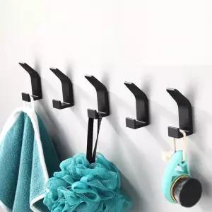 무타공 소품걸이 인테리어 벽고리 벽걸이 후크 블랙색/옷/걸이/수건/모자/가방/벽/도어/마스크/욕실/고리