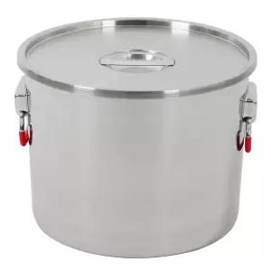 킹센스 스텐 304 통판 소도와 20호 51.2L GI 업소용 대용량 식깡 곰솥 위생용기 들통 육수통 국통 무용접