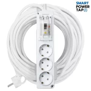 스마트파워탭 고용량 멀티탭 3구 4000W 연장선 / 10M 15M 20M 누전차단 배선차단 전기 리드선