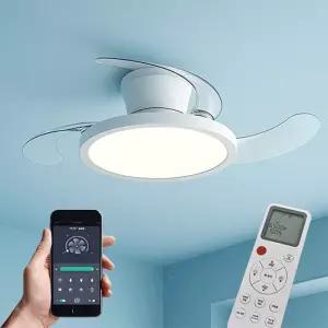 IOT 에어룩스 폴더블 실링팬 LED40W 50W BLDC모터 리모컨 스마트폰 연동